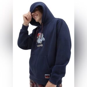 Vans Outdoor Club Camping Owl Embroidered Pullover Hoodie, Size XL, GUC